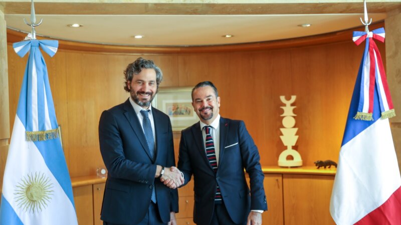Cafiero recibió al nuevo embajador de Francia, Romain Nadal