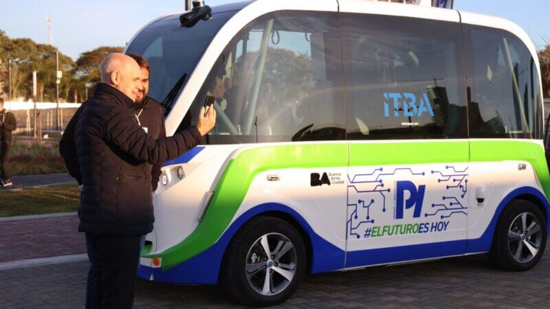 Se presentó en Buenos Aires el bus eléctrico autónomo
