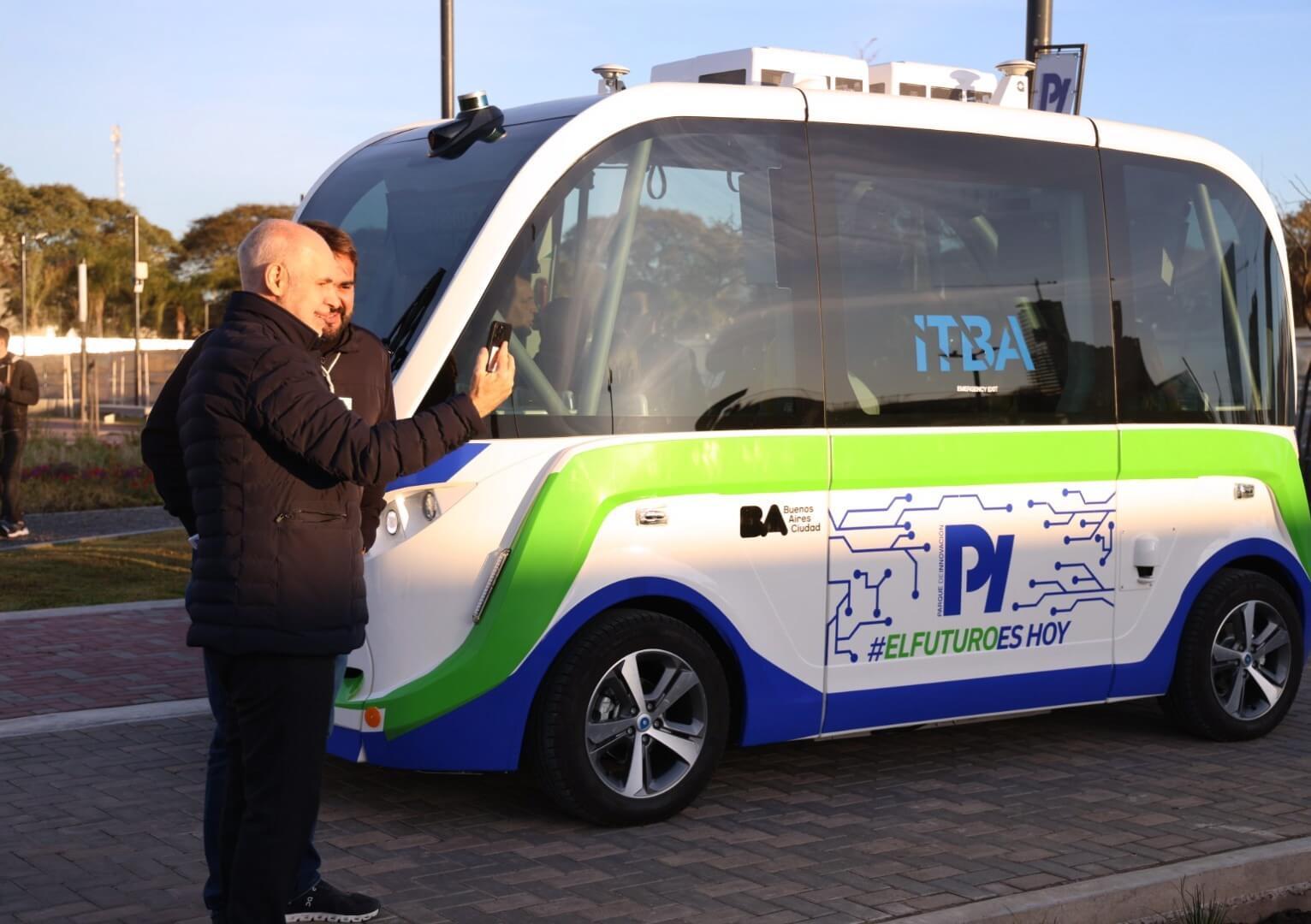 Se presentó en Buenos Aires el bus eléctrico autónomo