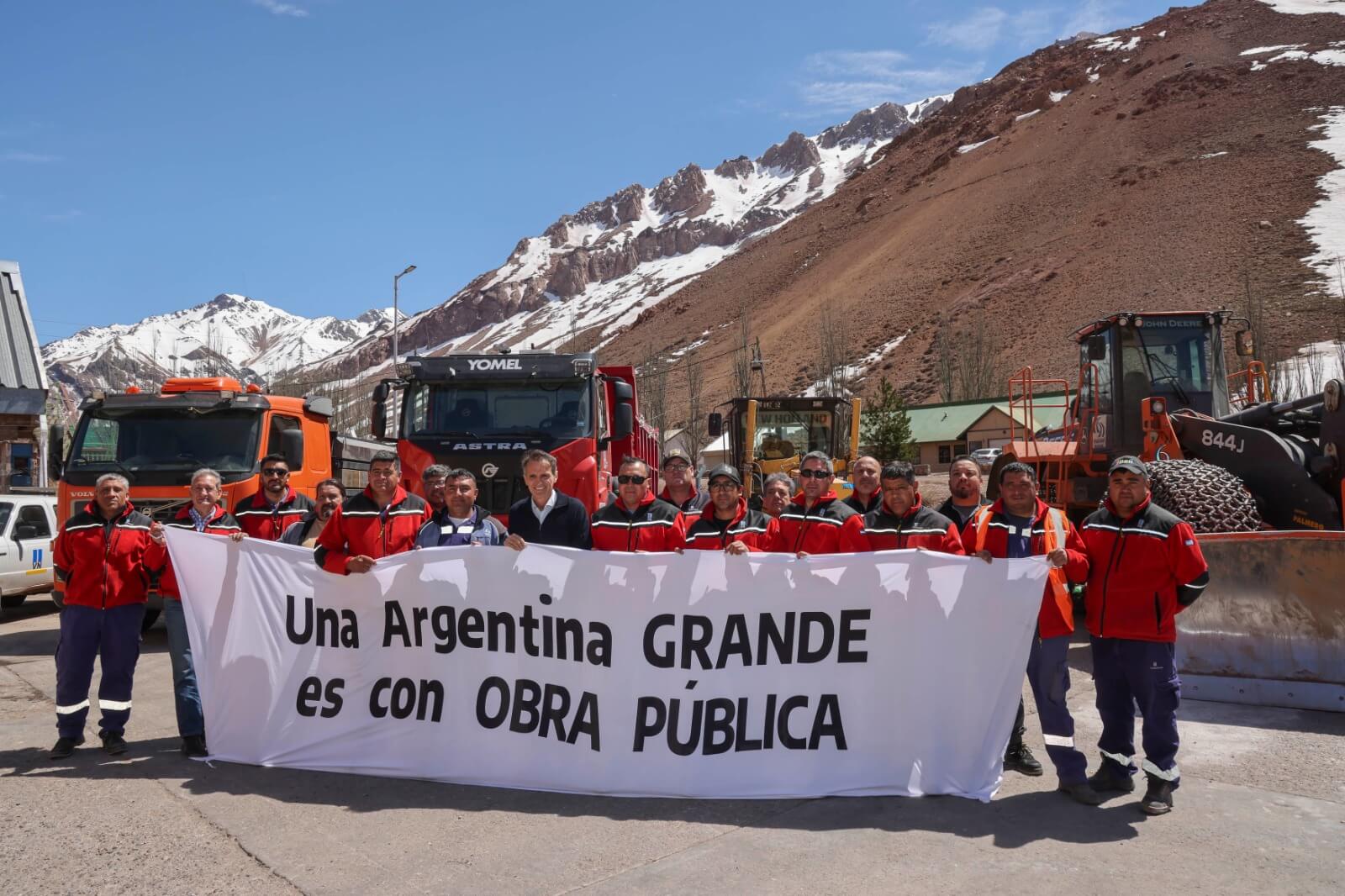 Katopodis estuvo en Mendoza en las obras viales de la Ruta 40 y la Ruta 7