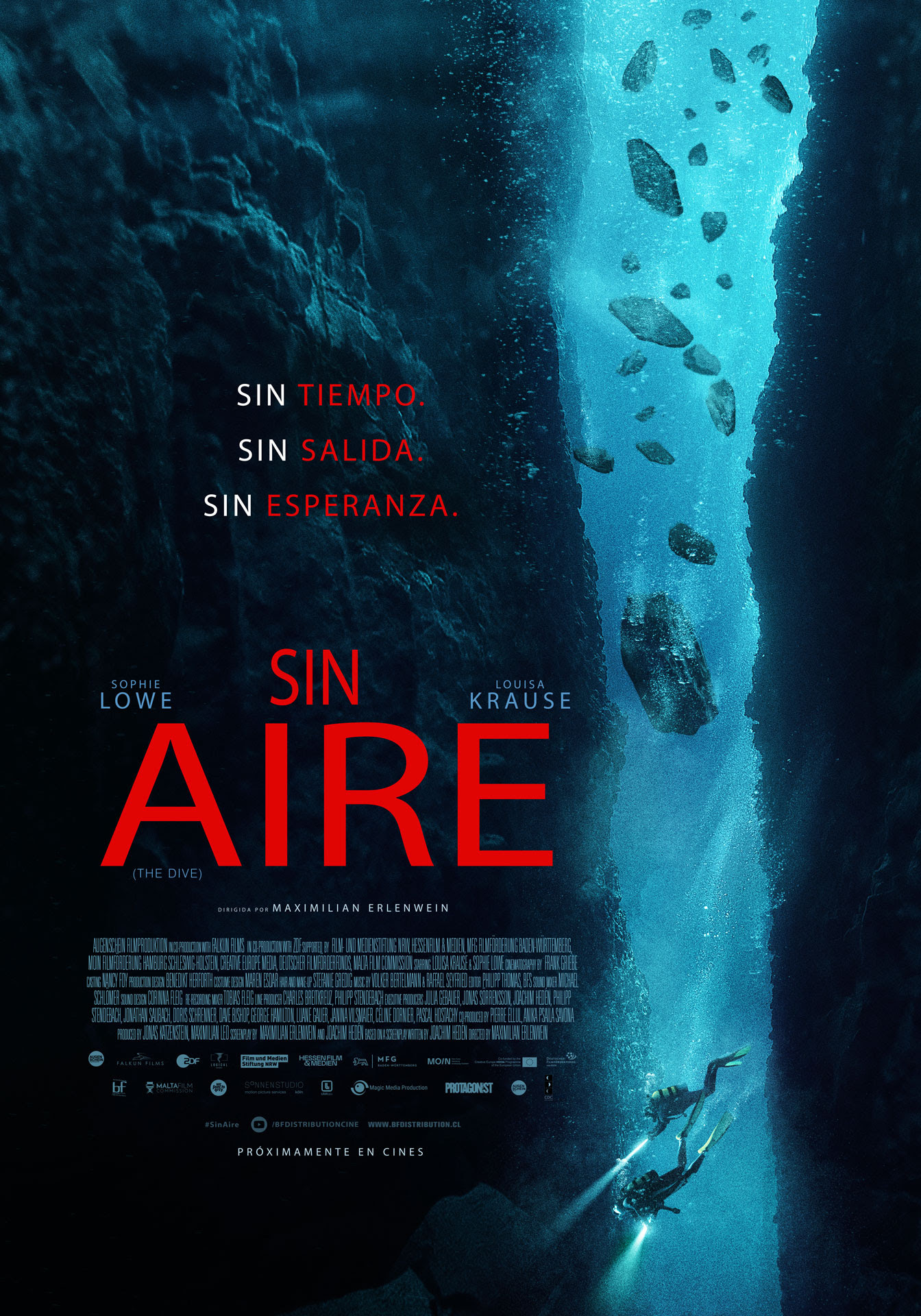 Sin tiempo, sin salida,  sin esperanza»Sin aire», un  thriller que transcurre bajo el mar.