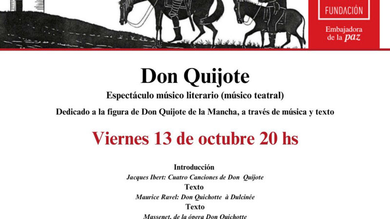 La Fundación Beethoven presenta «Don Quichotte «, en homenaje al inmortal Quijote
