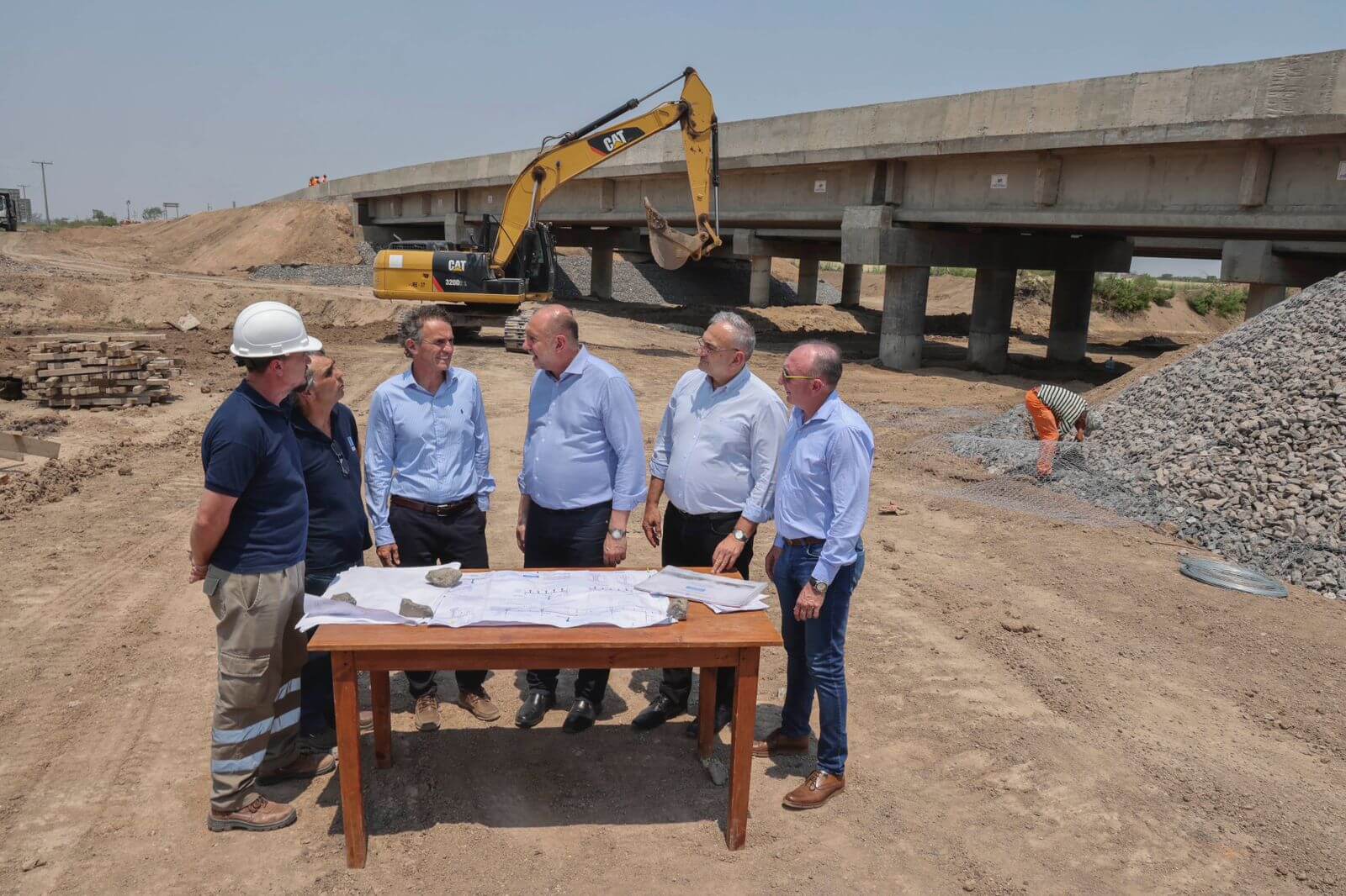 Katopodis y Perotti recorrieron obras en la Ruta Nacional N° 34