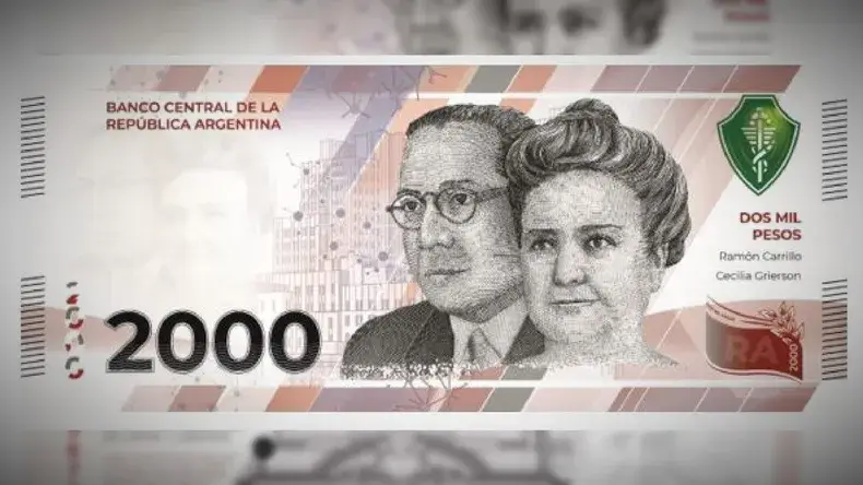 Entró en circulación un nuevo billete de $2000 con medidas de seguridad adicionales