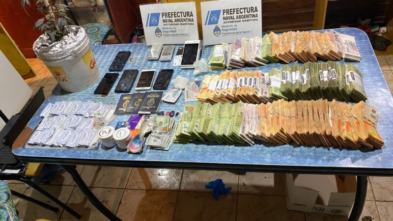 Prefectura desactivó banda narco que operaba en Santa Cruz