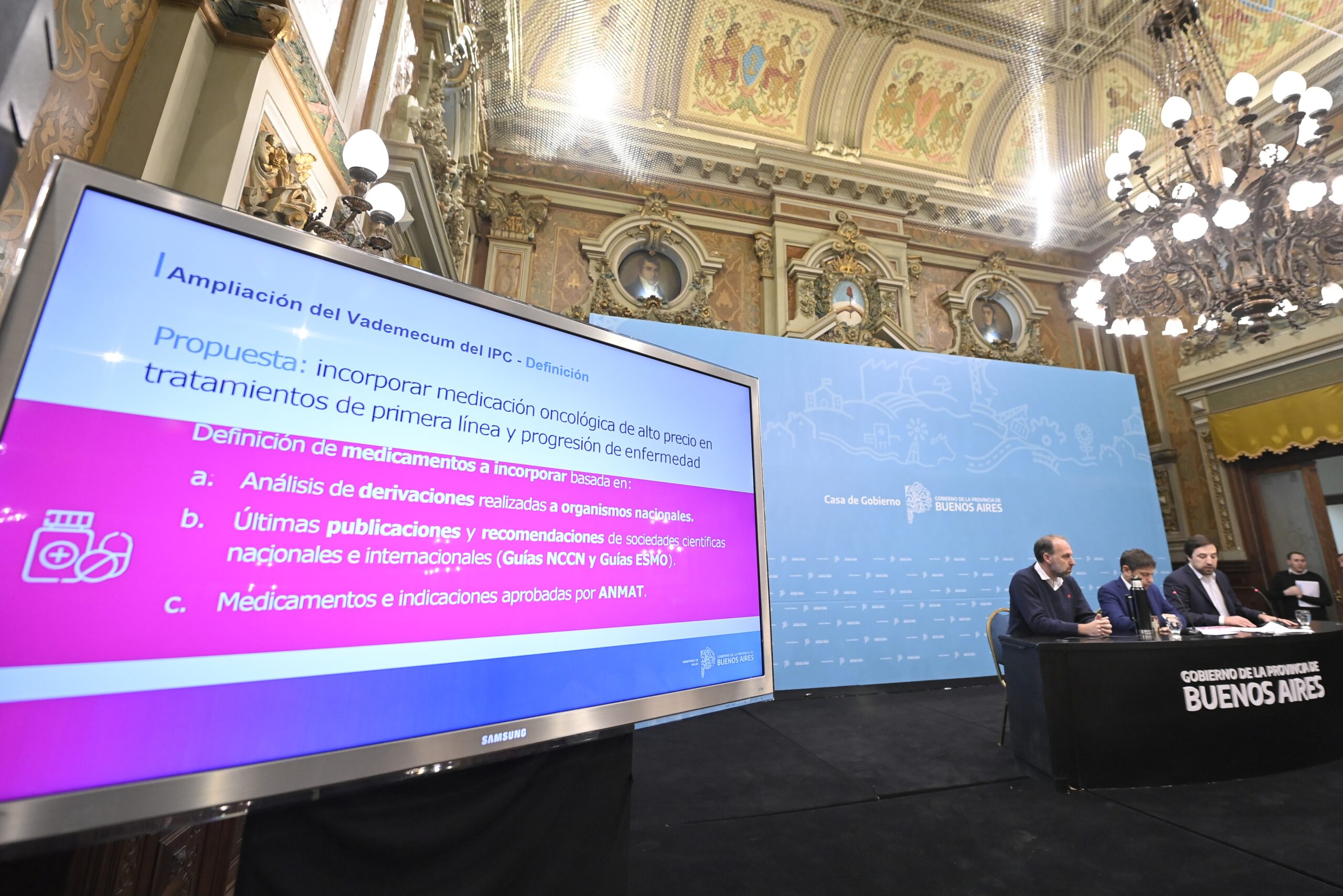 El gobierno bonaerense amplía el  vademécum provincial de medicamentos oncológicos,