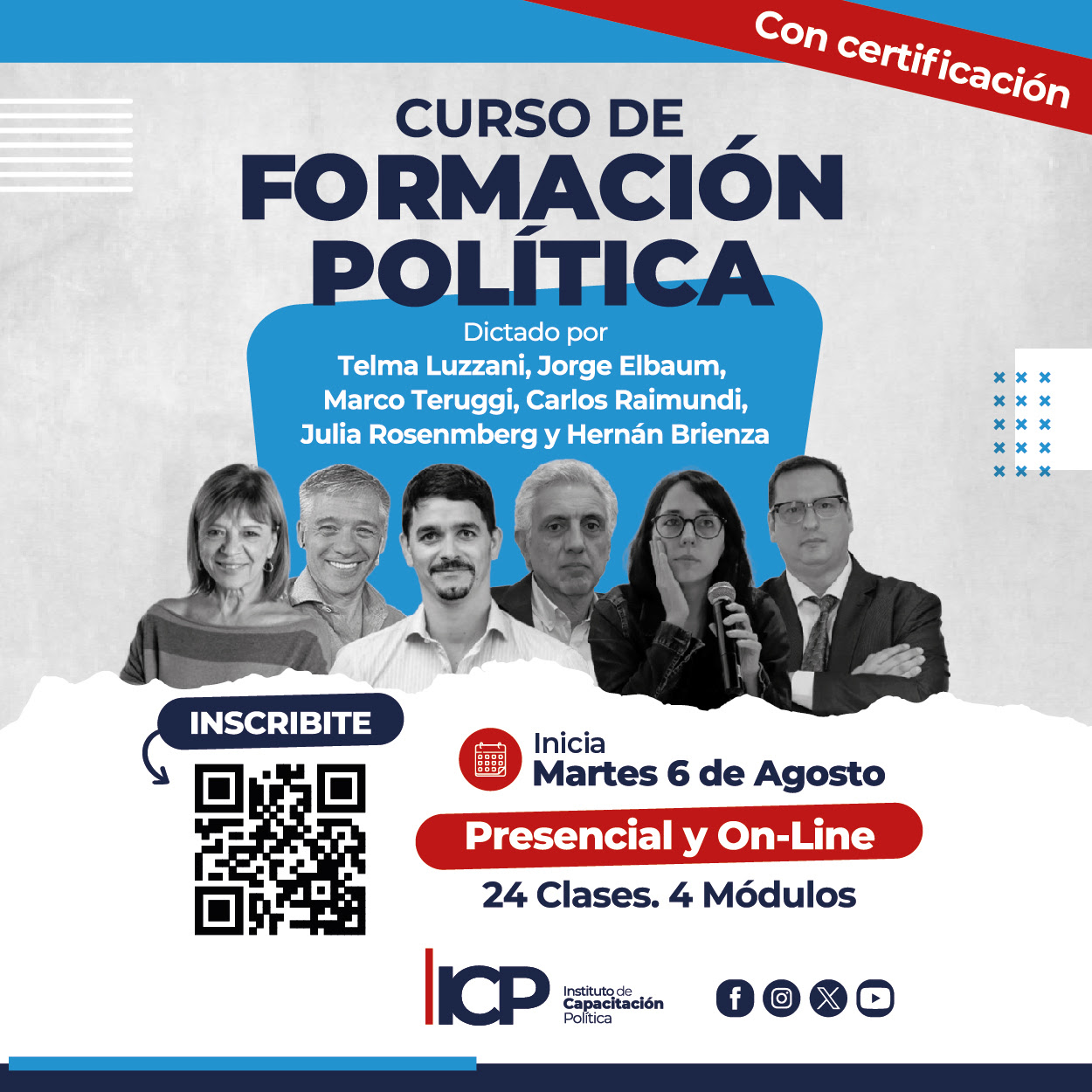 La Plata: se viene un innovador curso de formación política con un plantel docente de excelencia