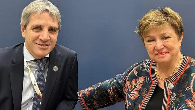 Rio de Janeiro: Caputo se reunió con la Directora Gerente del FMI, Kristalina Georgieva