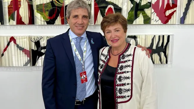 Caputo se reunirá con la Directora Gerente del FMI, Kristalina Georgieva en Brasil