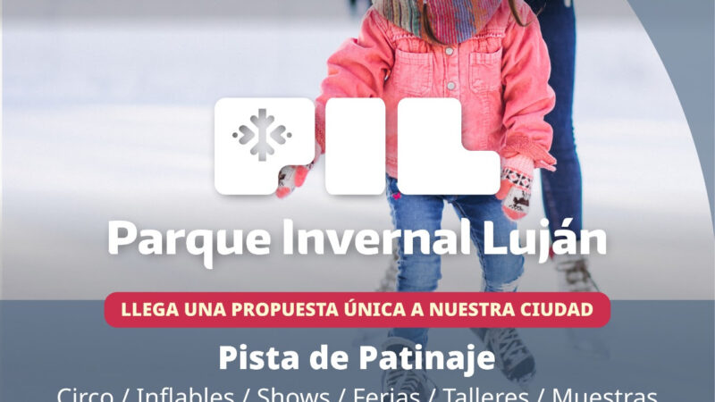 Disfrutá las vacaciones de invierno en Luján, con pista de patinaje y patio gastronómico