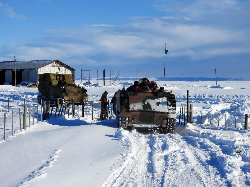 Santa Cruz: delegado del  RENATRE visitó las zonas afectadas por la nieve
