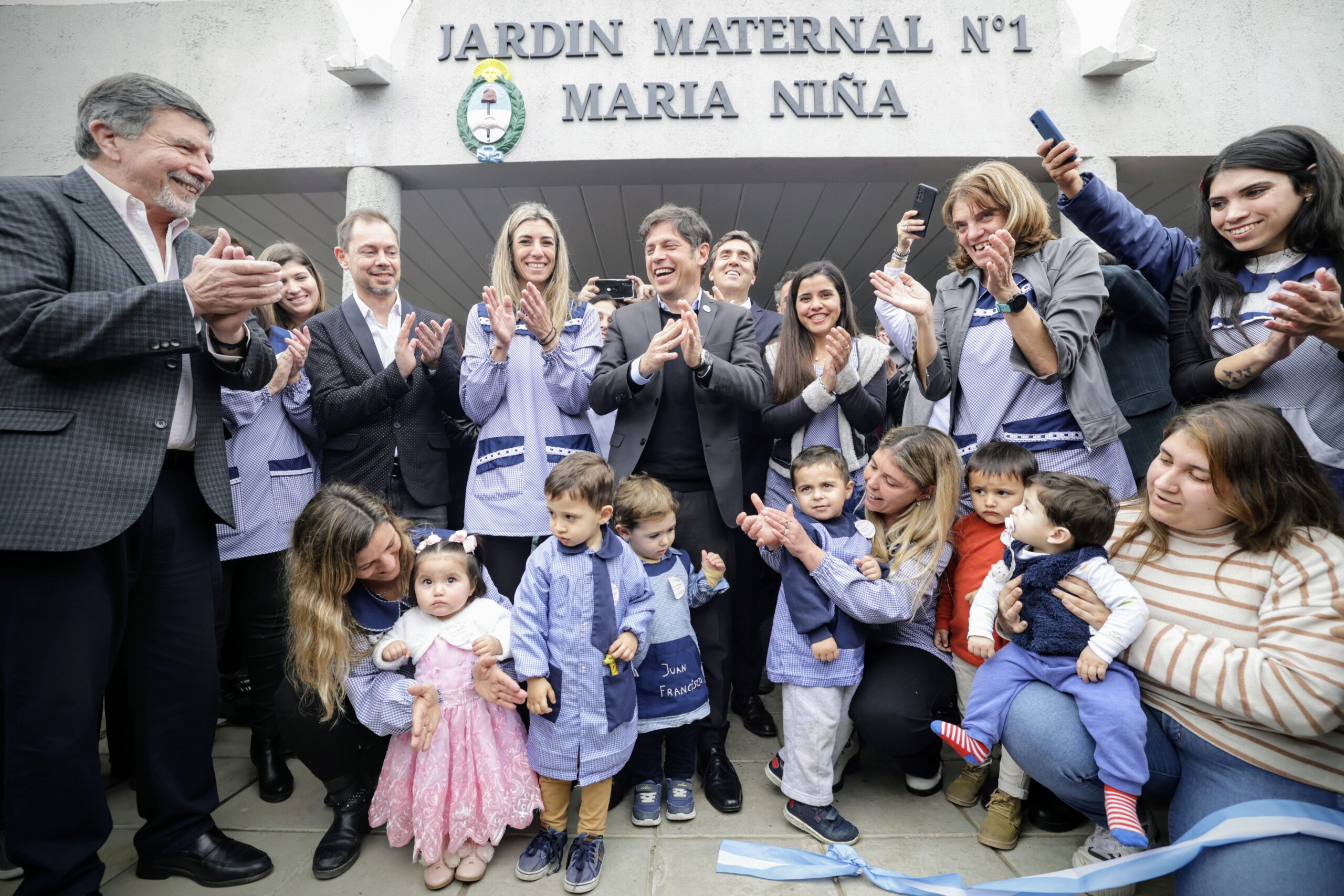 Luján:Kicillof inauguró el edificio del Jardín Maternal