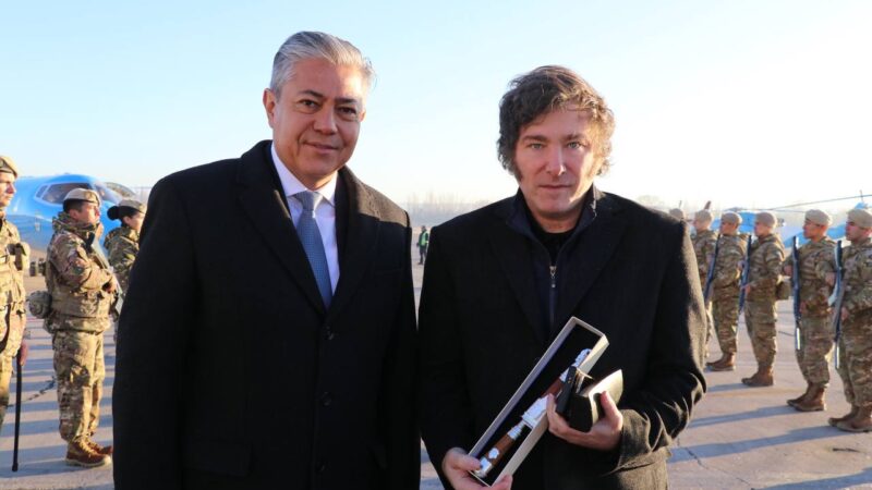 El presidente Javier Milei visitó Neuquén.