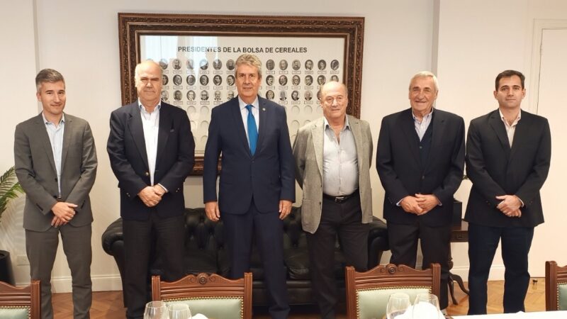 La Bolsa de Cereales de Buenos Aires recibió la visita del Secretario de Agricultura, Ganadería y Pesca