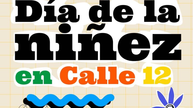 La Plata:  festejo del Dia de las niñez en calle 12