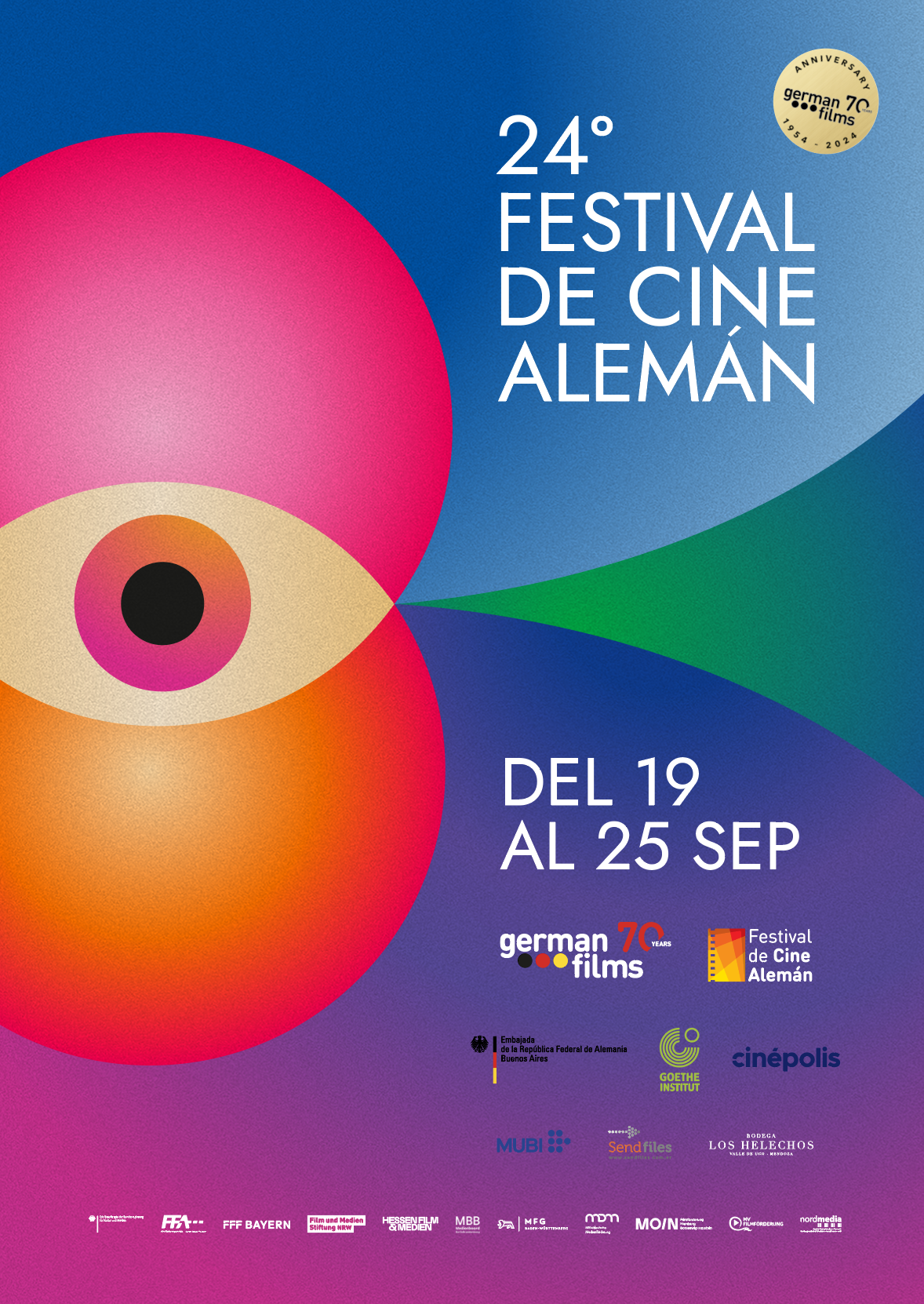 El 24° Festival de Cine Alemán se realizará desde el 19  hasta el 25 de septiembre 