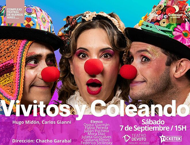 Llega una nueva función de «Vivitos y Coleando» en el Teatro Devoto