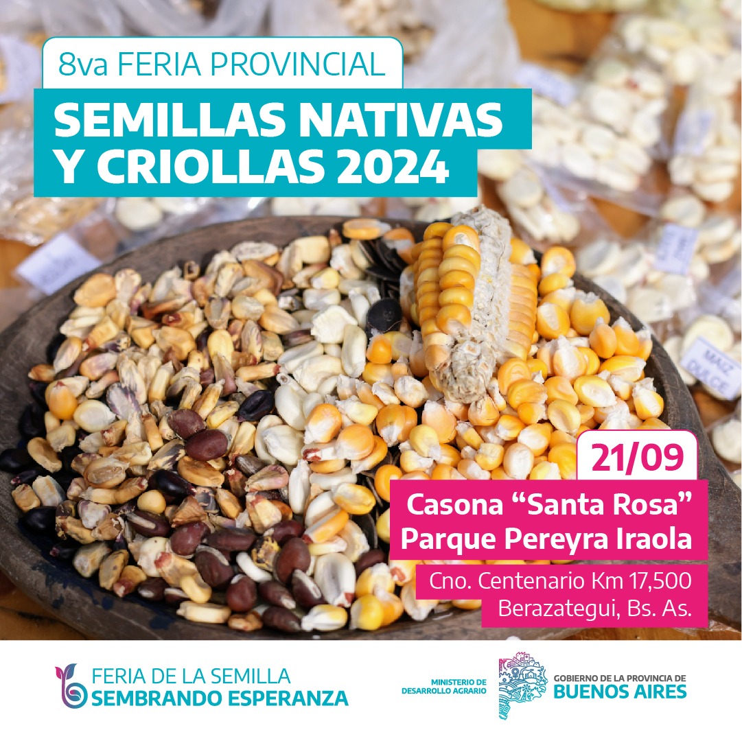 Buenos Aires :se realiza la 8va Feria Provincial de Semillas Criollas y Nativas