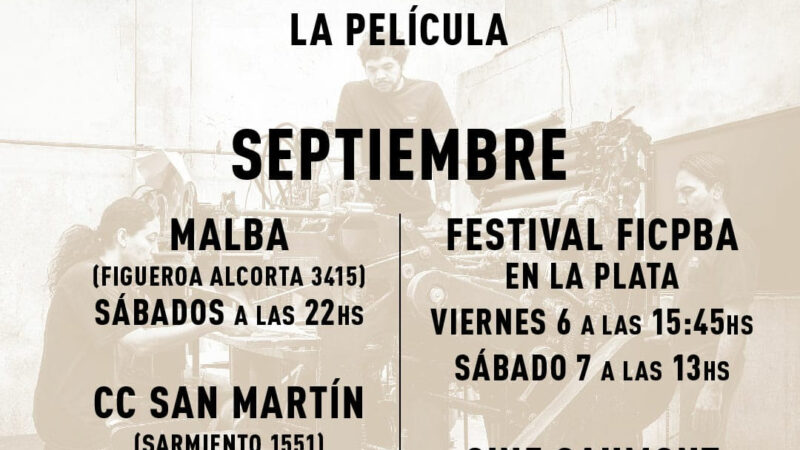 Nuevas proyecciones de Imprenteros, la película