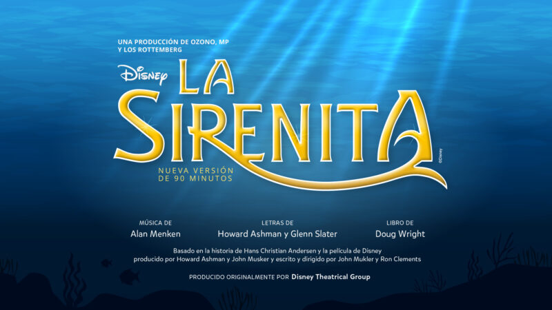 En búsqueda de «La Sirenita». Convocan a audiciones abiertas en el Teatro Gran Rex