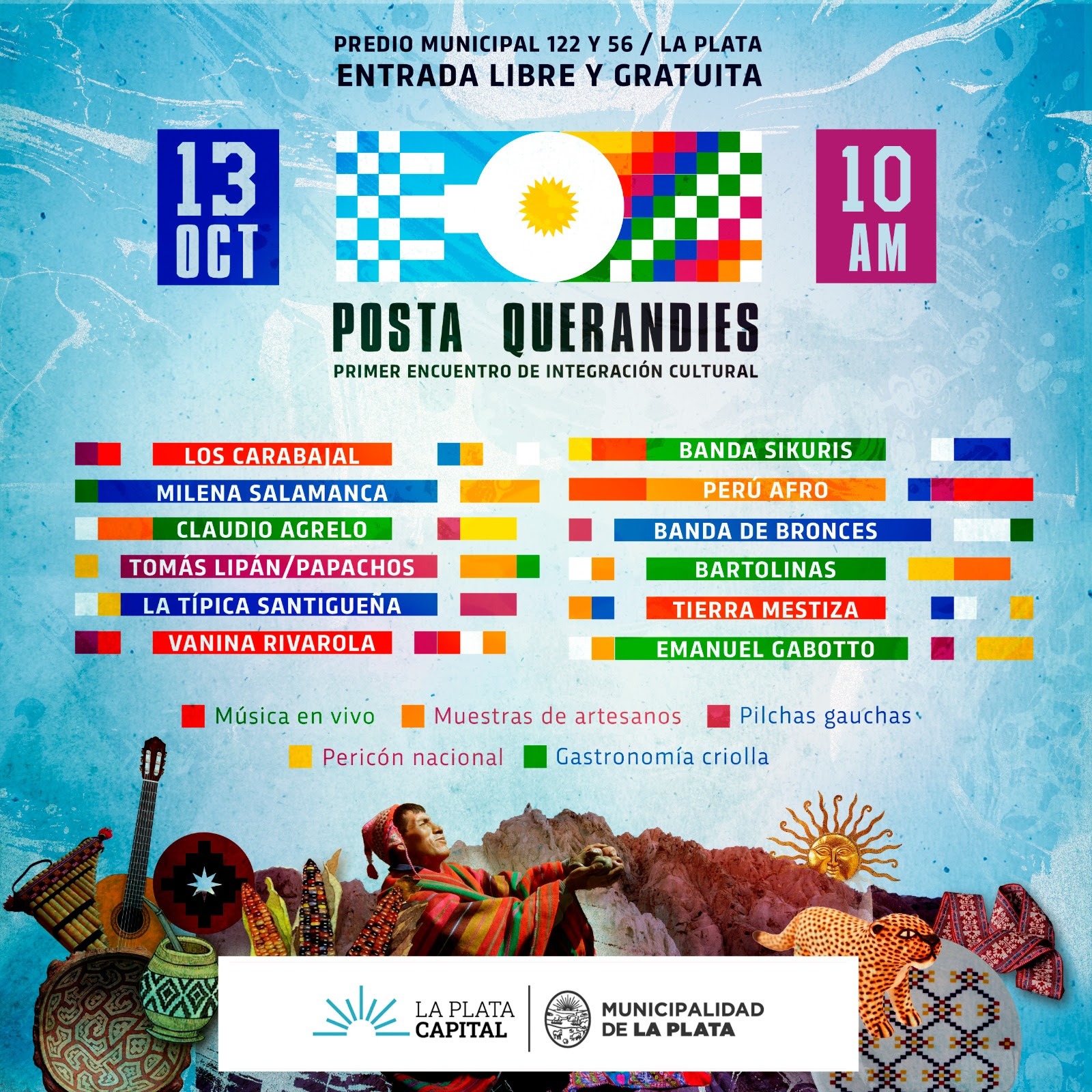 Llega a La Plata el primer Encuentro de Integración Cultural