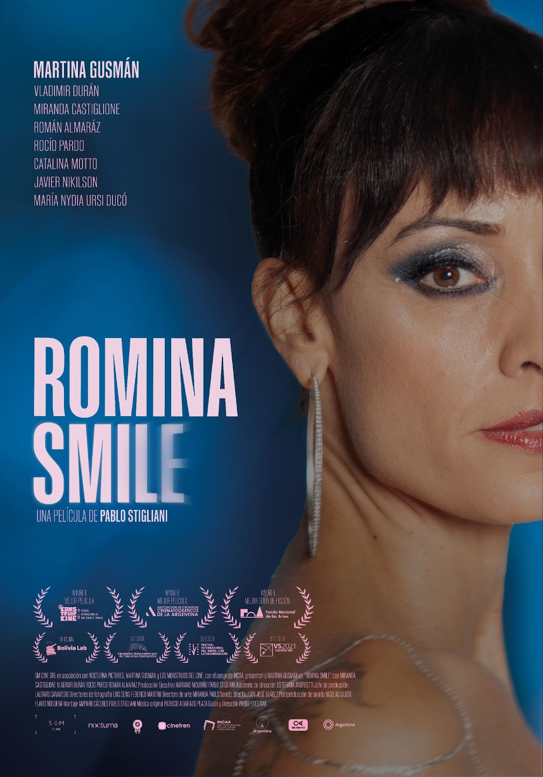 Llega «Romina Smile»  tercera película de ficción de Pablo Stigliani,  protagonizada por Martina Gusmán