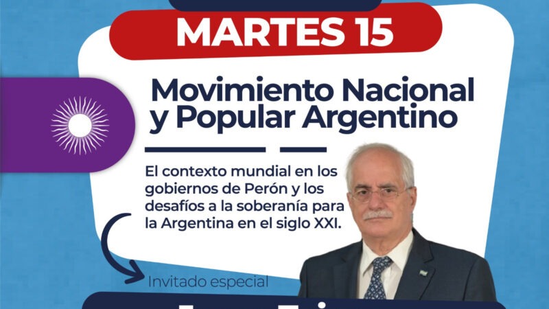 La Plata:Taiana  brindará una clase especial de formación política