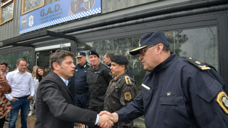 Kicillof inauguró un destacamento policial en Campana