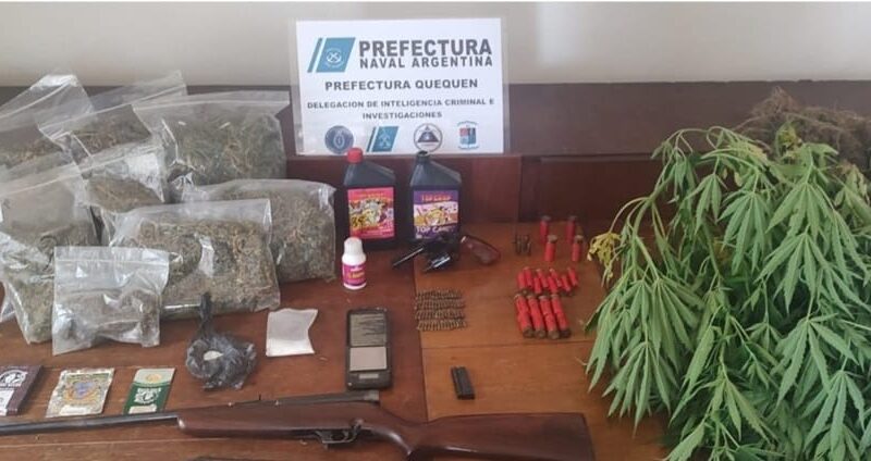 Prefectura secuestró marihuana y armas de fuego en Necochea