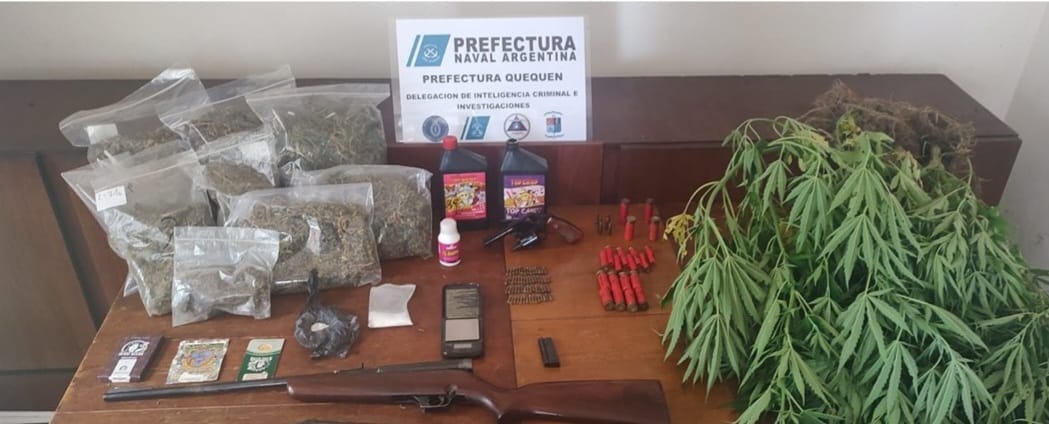 Prefectura secuestró marihuana y armas de fuego en Necochea