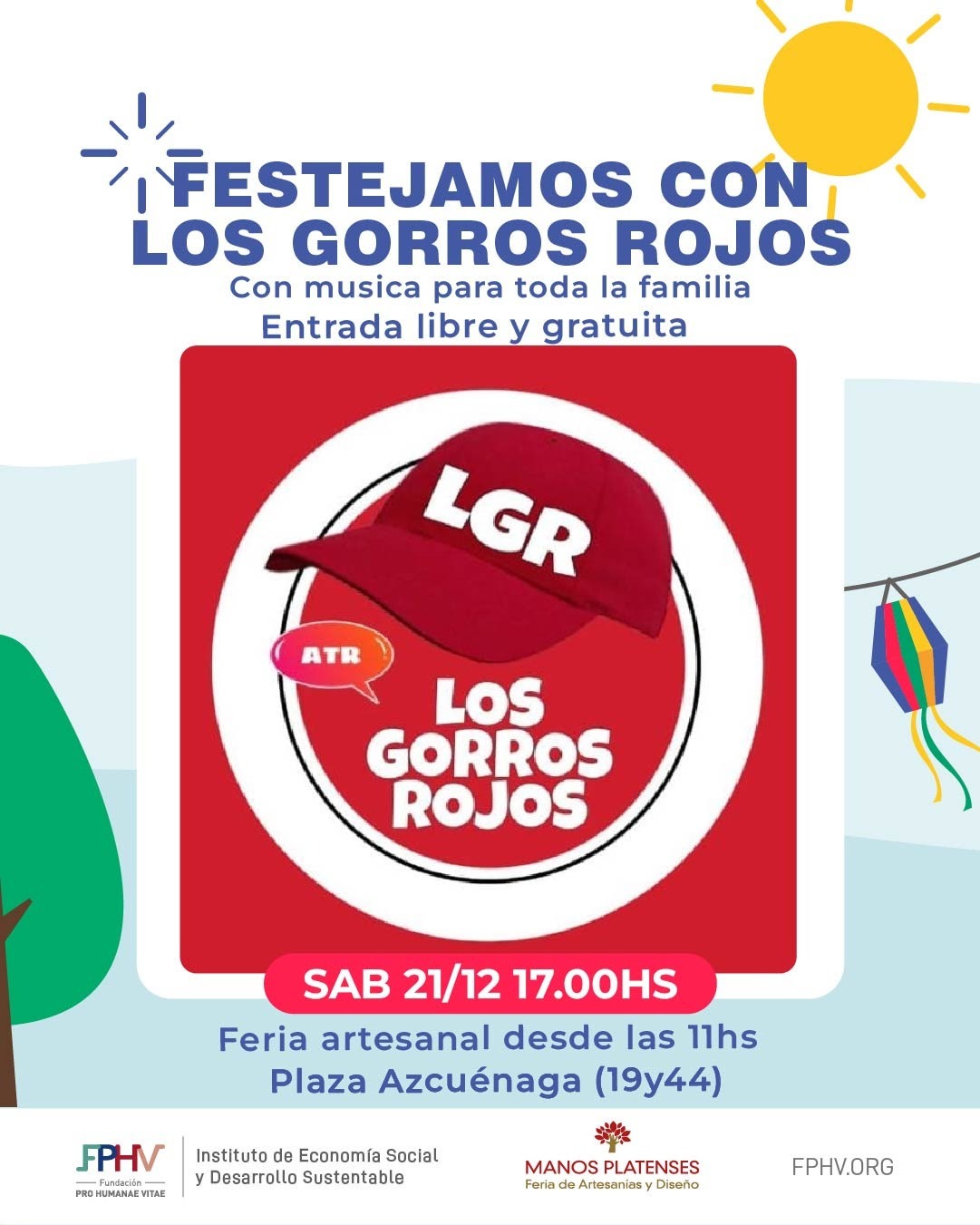 La Plata: la banda Gorros Rojos abrirá los  festejos navideños