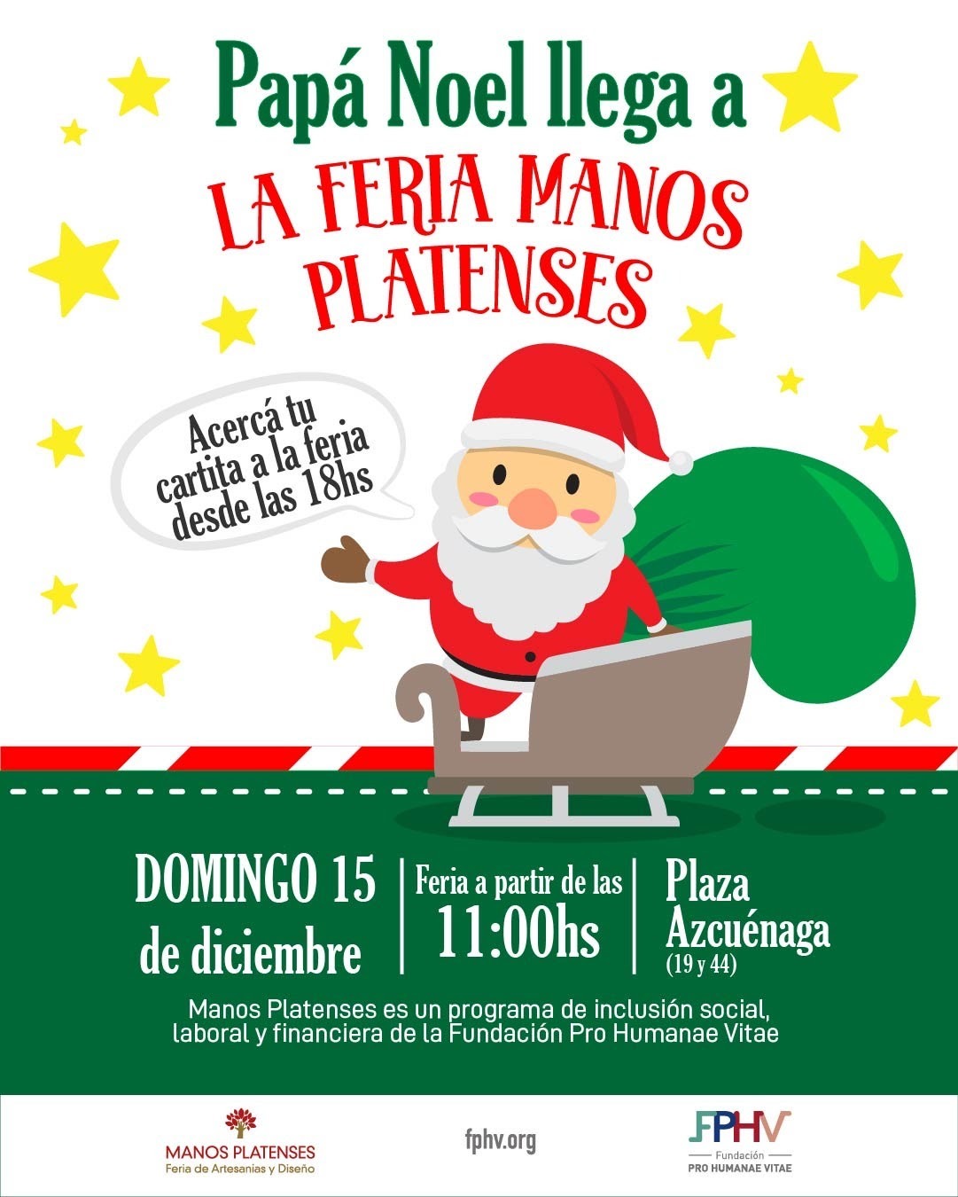 La Feria Manos Platenses prepara la antesala de las celebraciones navideñas.
