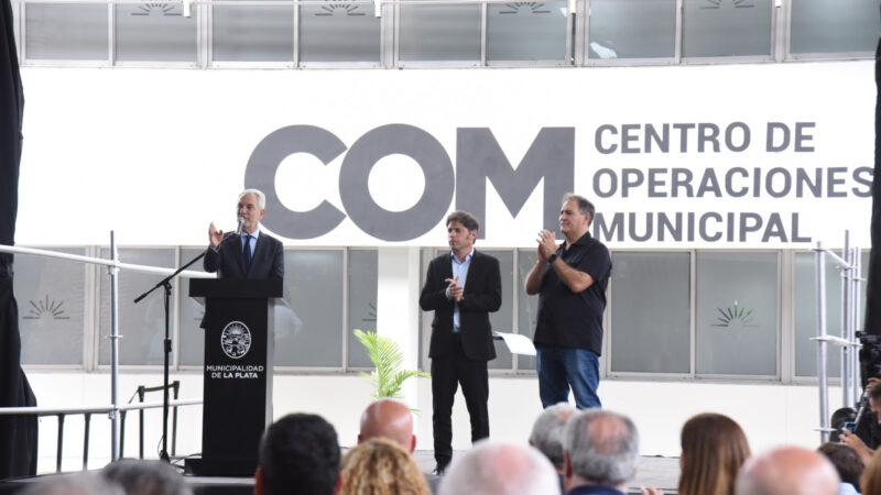 La Plata: Alak y Kicillof inauguraron el Centro de Operaciones Municipal