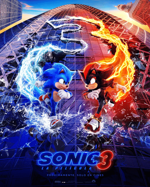 Sonic 3. La Película. Estreno en cines el 2 de enero