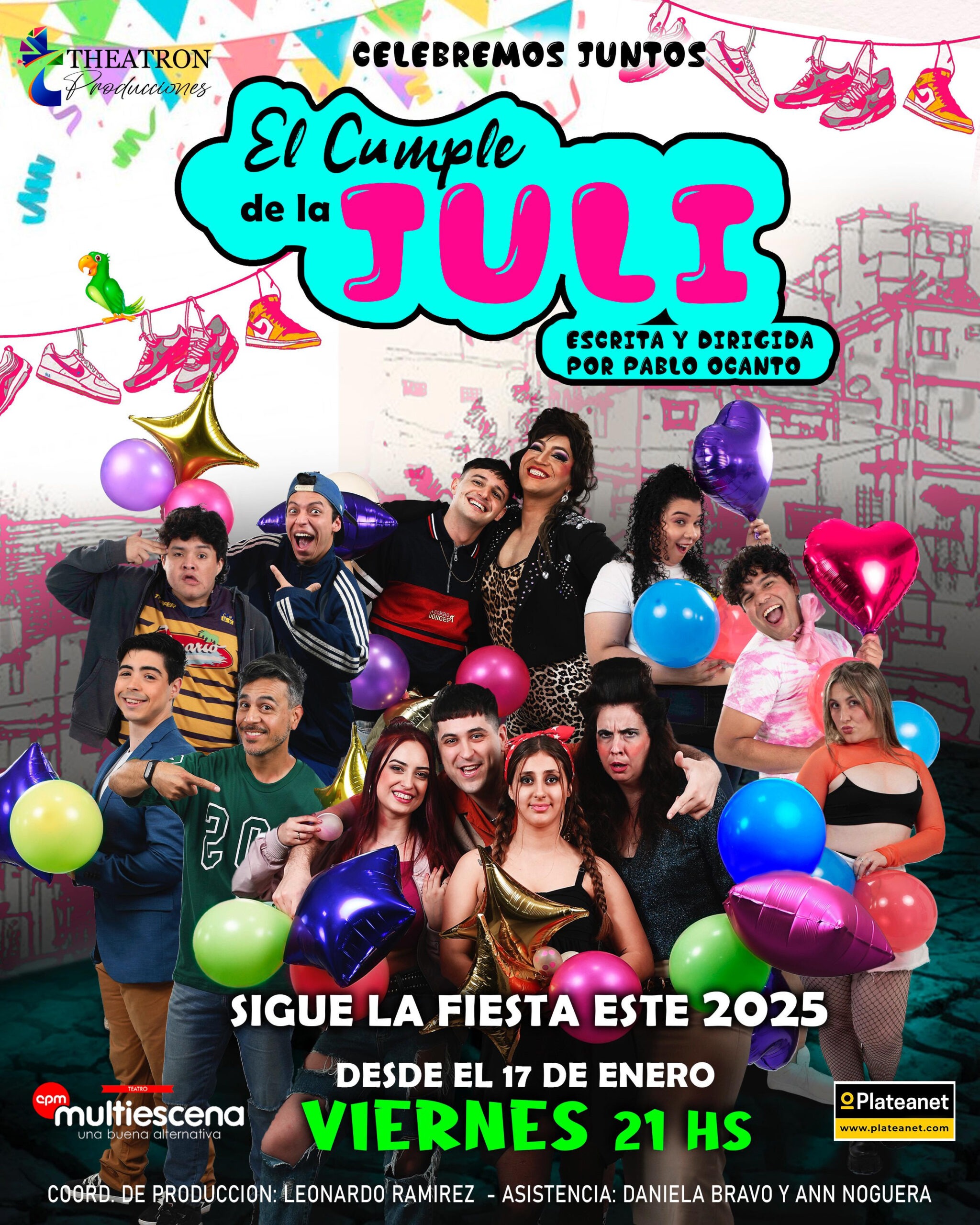 «El cumple de la juli» vuelve al Teatro Multiescena