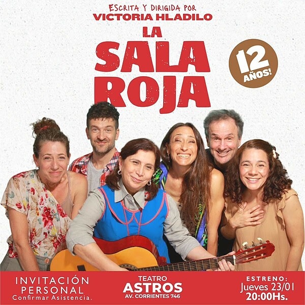 La Sala Roja, de Victoria Hladilo, vuelve a la Calle Corrientes luego de su éxito en España