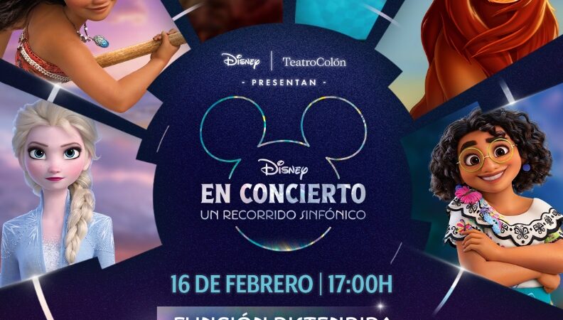 Disney  y  Teatro Colón ofrecerán una función de Disney en concierto, el domingo 16 de febrero