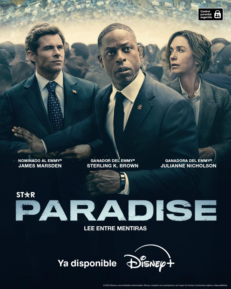 Disney+ renueva para su segunda temporada «PARADISE», imperdible thriller político