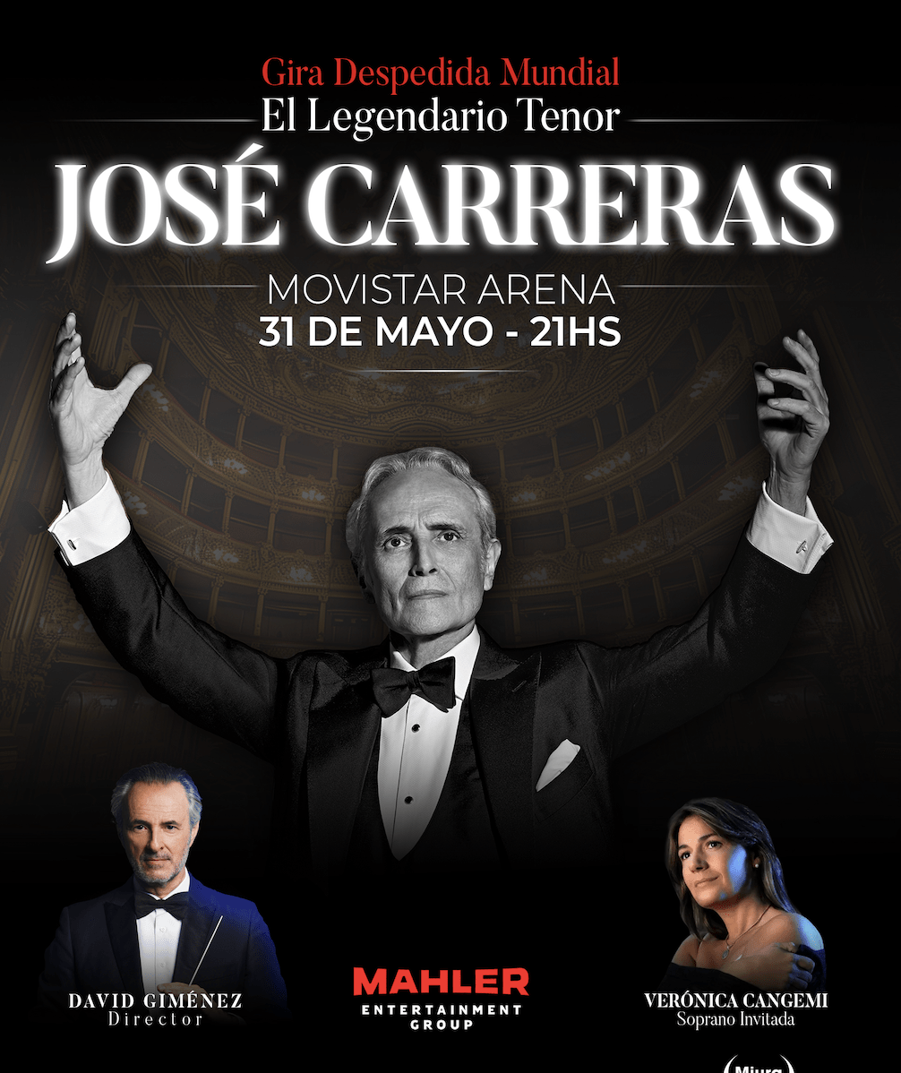 El legendario tenor español José Carreras regresa a Buenos Aires