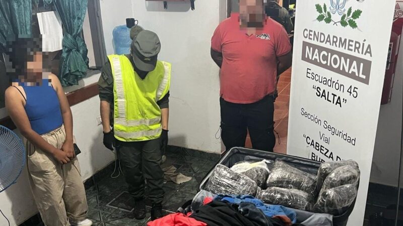 Salta: detuvo a dos mujeres que transportaban estupefacientes