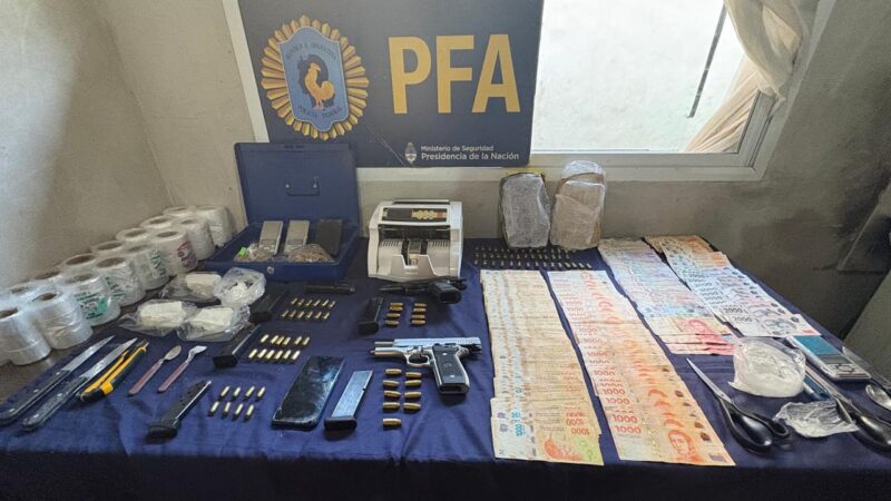 La Policía Federal desactivó un bunker de droga en la villa «La Cava», en Beccar