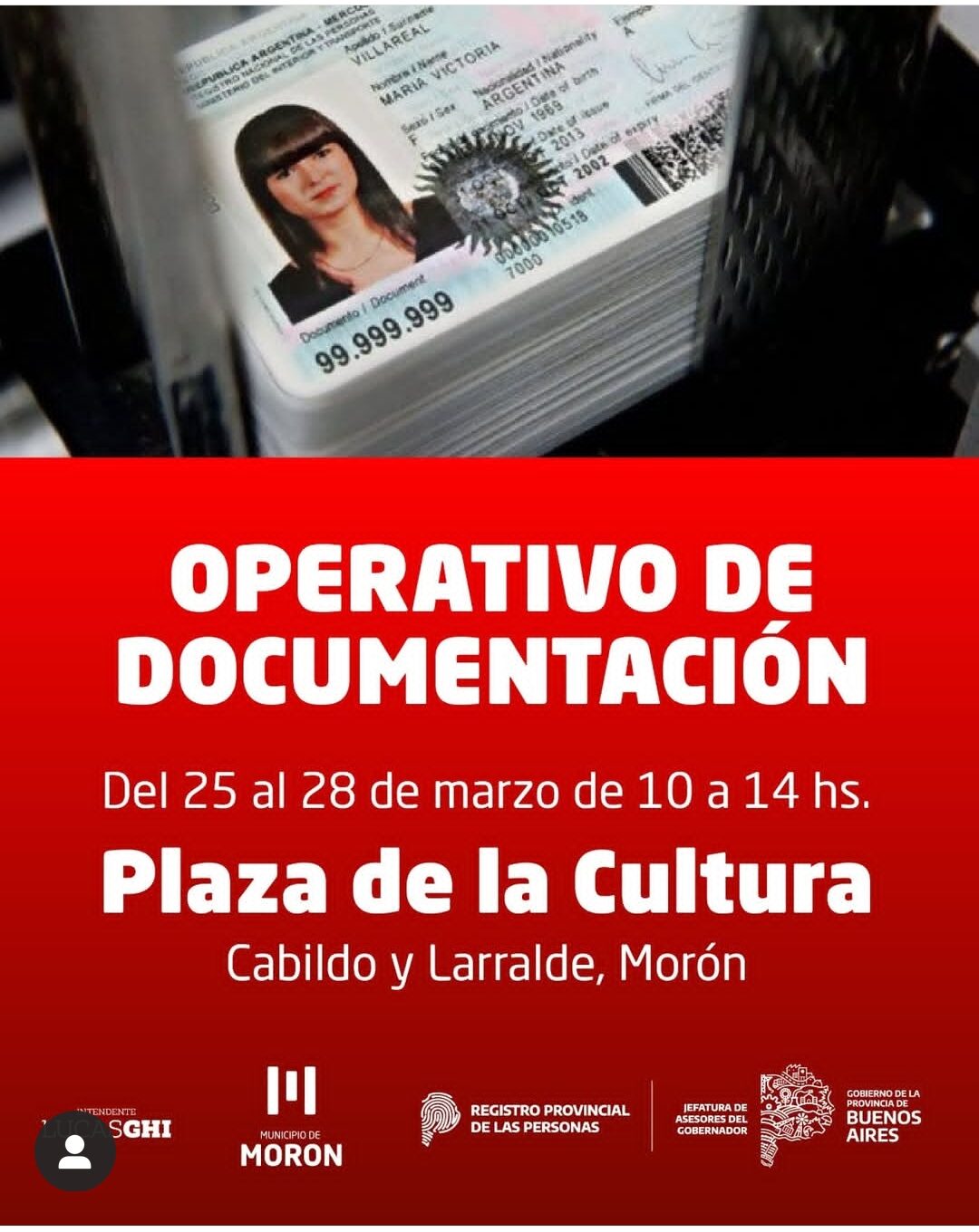 Morón: el municipio lanza un nuevo operativo de documentación.