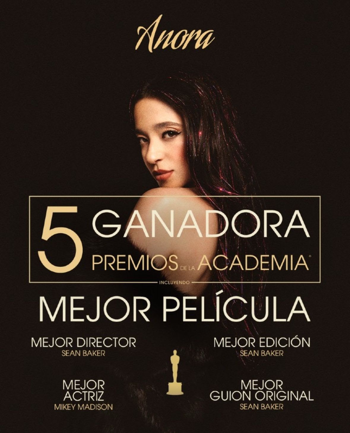 Tras ganar cinco premios Oscar incluyendo a la mejor película, se reestrena»Anora»