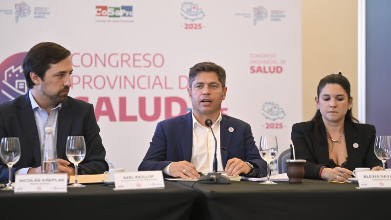 Kicillof: «La salud no es un mercado»