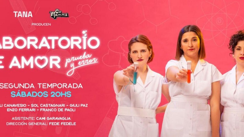 Desde este sábado 05 de abril de 2025 regresa “LABORATORIO DE AMOR (prueba y error)”