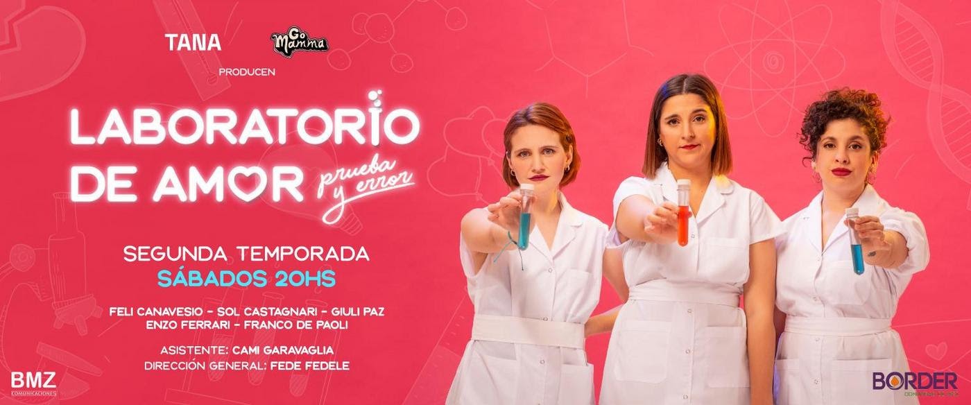 Desde este sábado 05 de abril de 2025 regresa “LABORATORIO DE AMOR (prueba y error)”