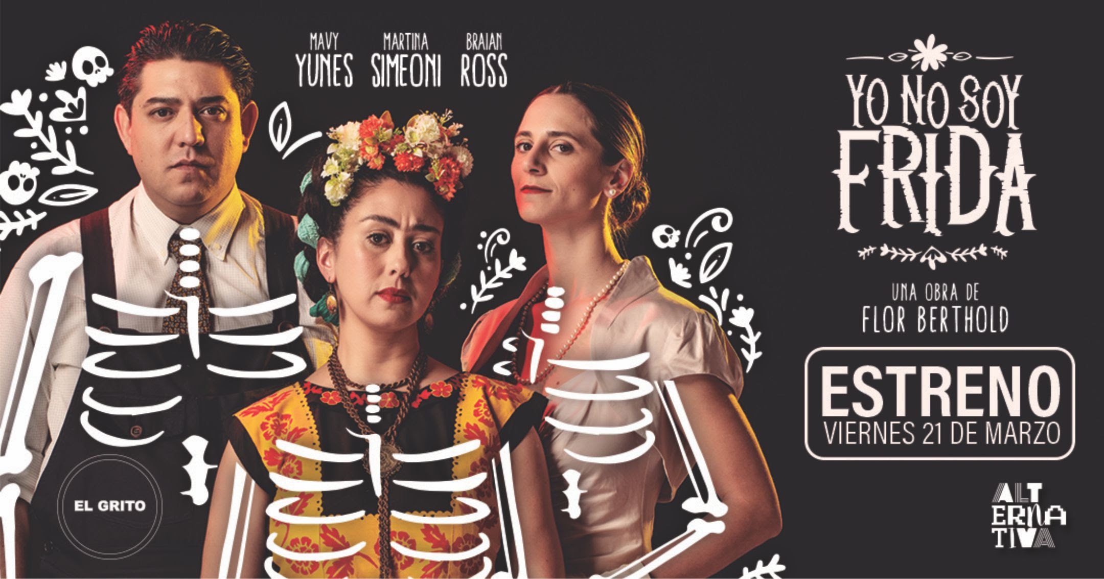 «Yo no soy Frida», los viernes de abril y mayo en el Teatro El Grito