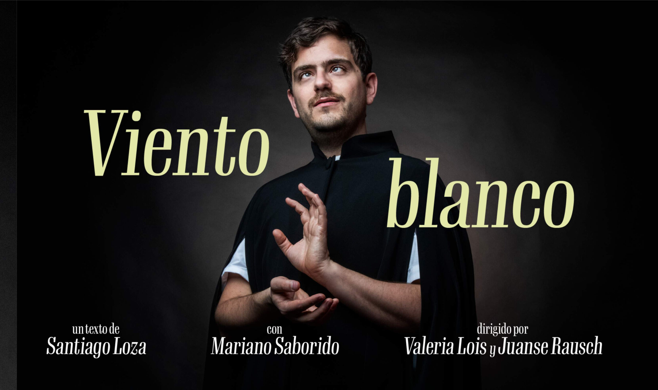 «Viento blanco», interpretada por Mariano Saborido extiende su temporada con funciones domingos y lunes