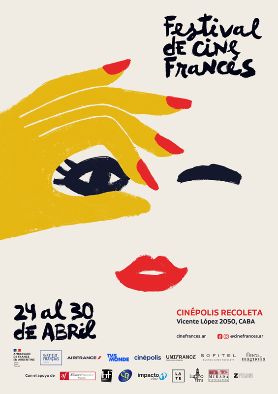 El Festival de Cine Francés, con una programación atractiva y variada, se realizará desde el 24 al 30 de abril
