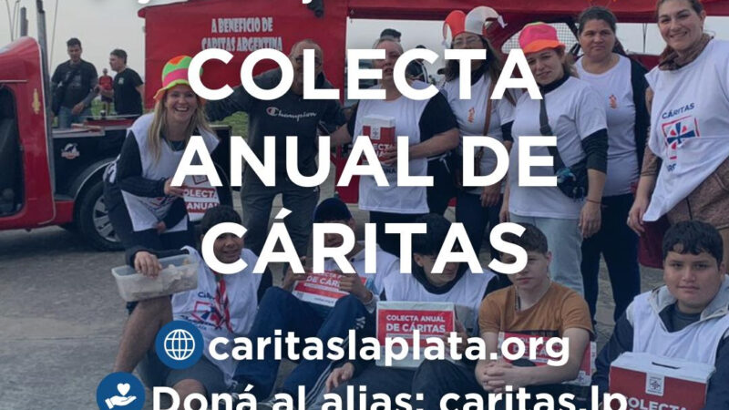 Cáritas La Plata lanza su colecta anual 2025 y convoca a participar activamente de la campaña